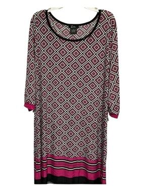 5th & Love Pink Back and White Bohemian Dress XL